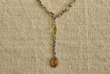 19th Century Necklace with Citrine Drop
