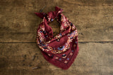 Scarf in Secret Garden Bordeaux