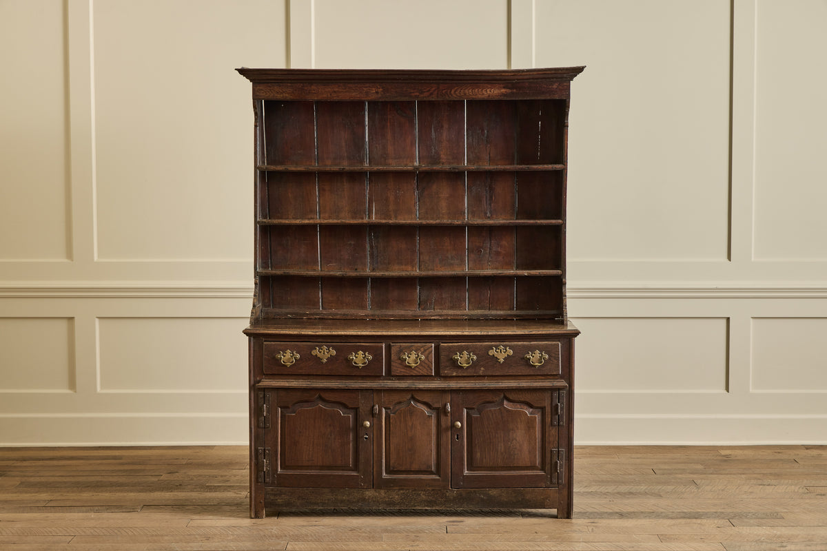 VTG 18TH C ENGLISH DISH CABINET