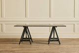 Black Oak Trestle Desk