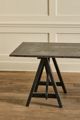 Black Oak Trestle Desk
