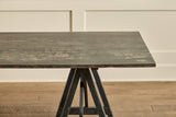 Black Oak Trestle Desk