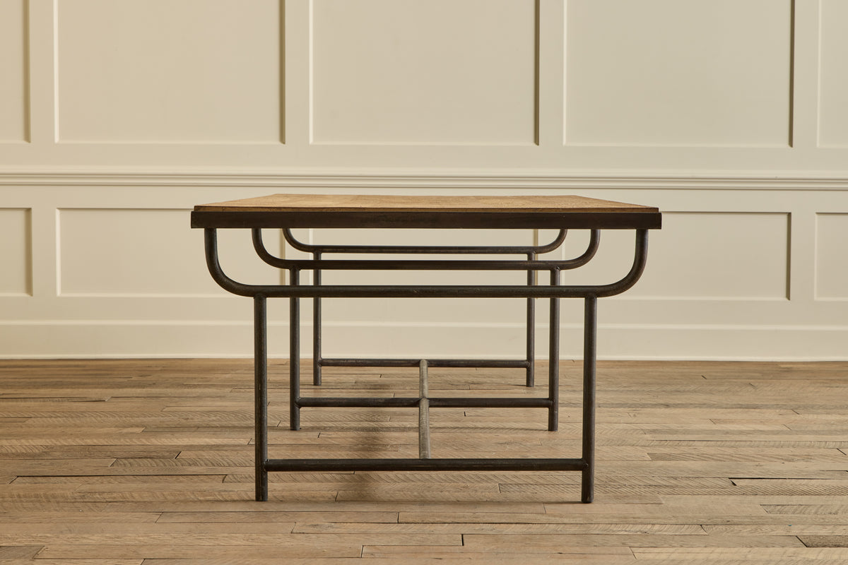 Industrial Iron & Oak Table