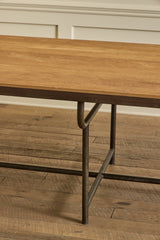 Industrial Iron & Oak Table