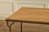 Industrial Iron & Oak Table