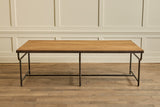 Industrial Iron & Oak Table