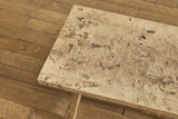 Bleached Burlwood Side Table