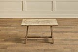 Bleached Burlwood Side Table
