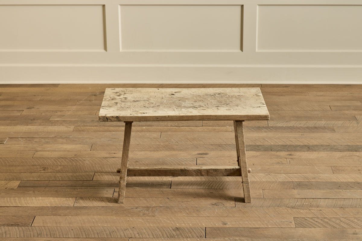 Bleached Burlwood Side Table
