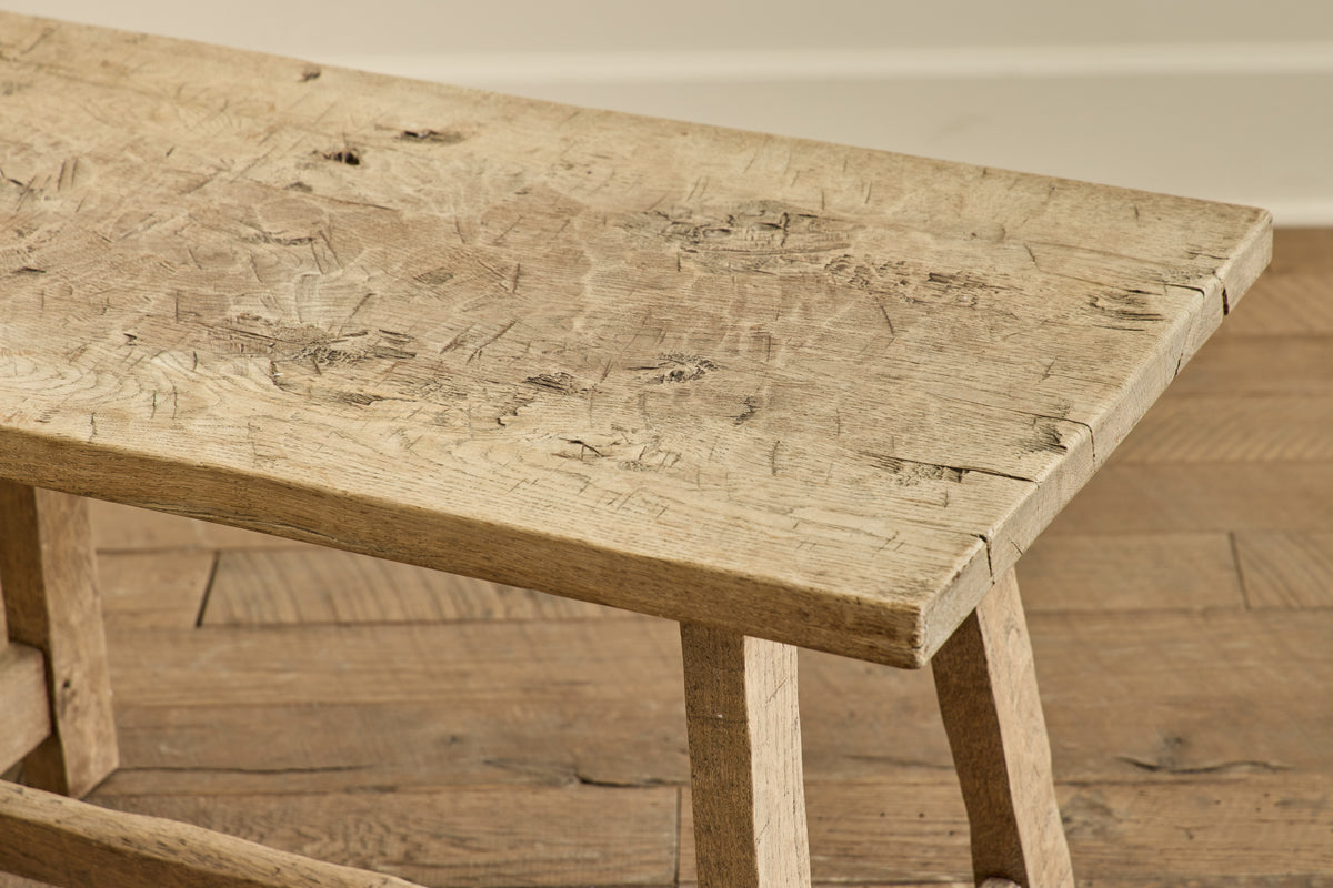 Bleached Burlwood Side Table