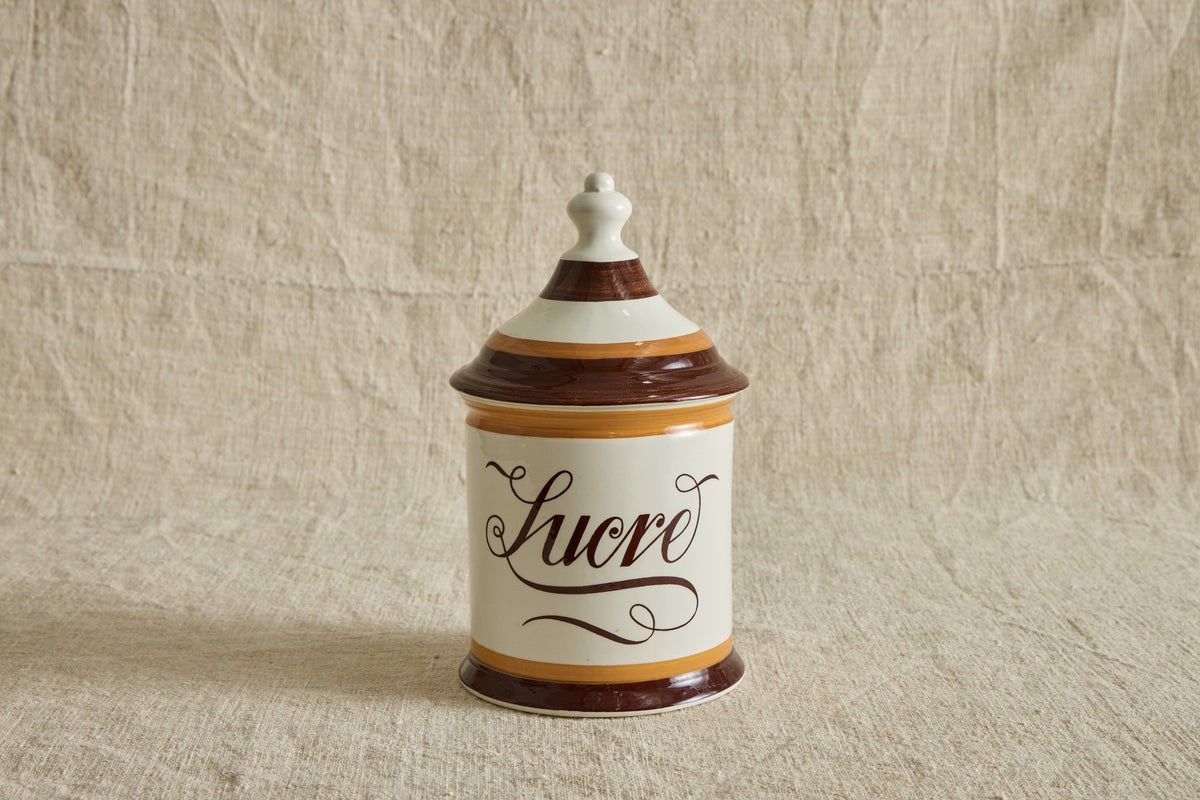 VTG SUCRE LIDDED JAR
