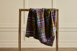 Italian Wool Throw in Tartan Peridot