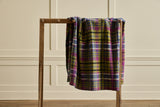 Italian Wool Throw in Tartan Peridot