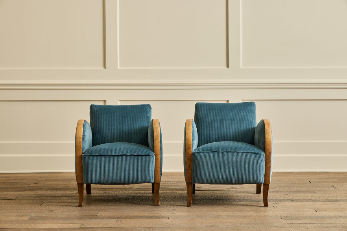 VTG PAIR OF SWEDISH DECO ARM CHAIRS