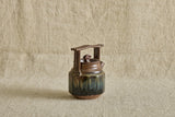 Brown & Blue Ceramic Teapot
