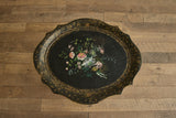 Black Papier Mache Tray Table