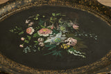 Black Papier Mache Tray Table