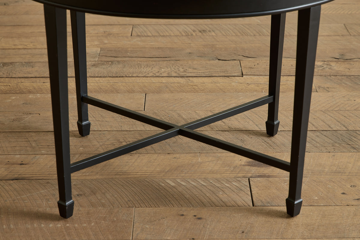 Black Papier Mache Tray Table