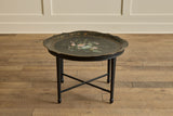 Black Papier Mache Tray Table
