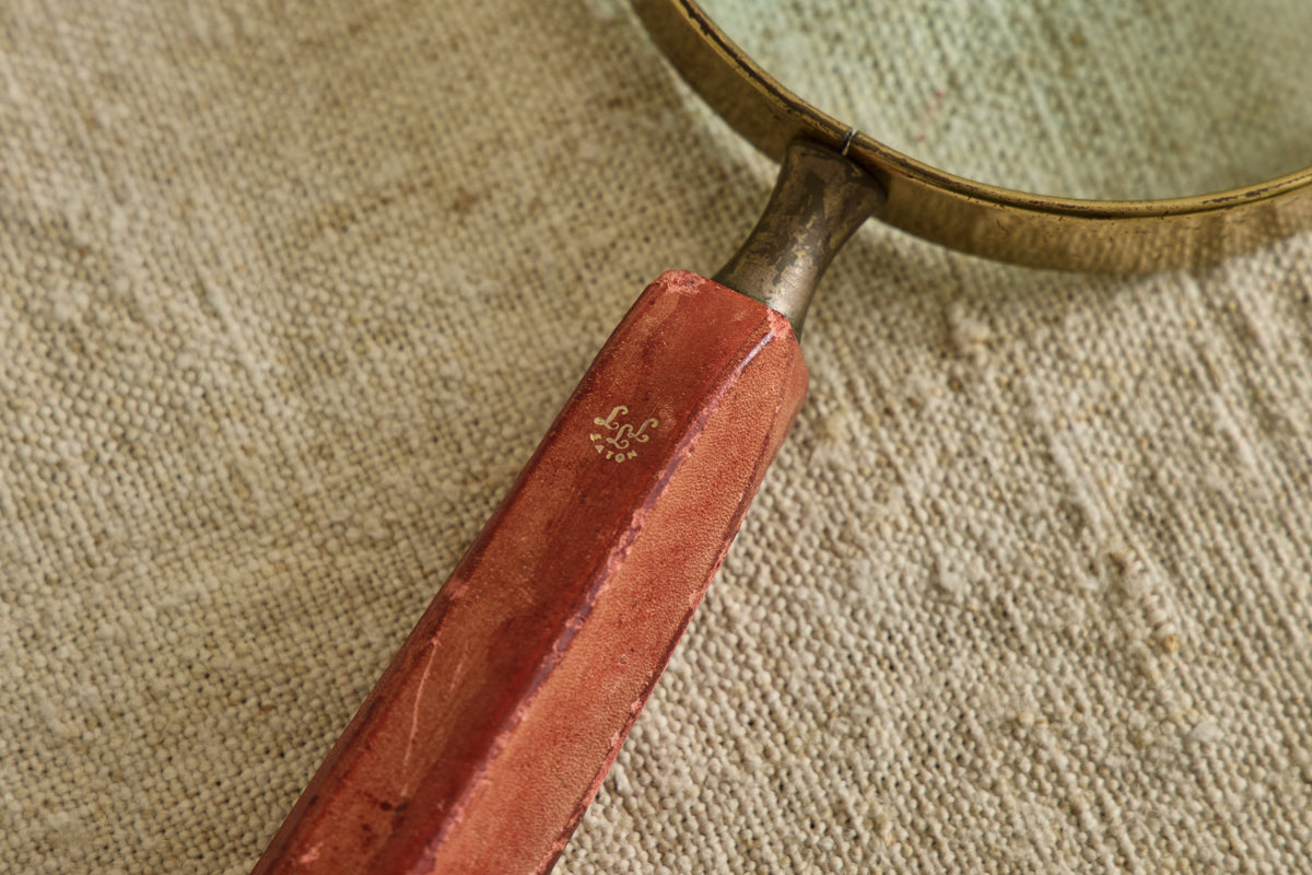 Leather Handle Magnifying Glass