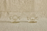 Pair of Beaded Glass Candle Holders