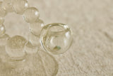 Pair of Beaded Glass Candle Holders