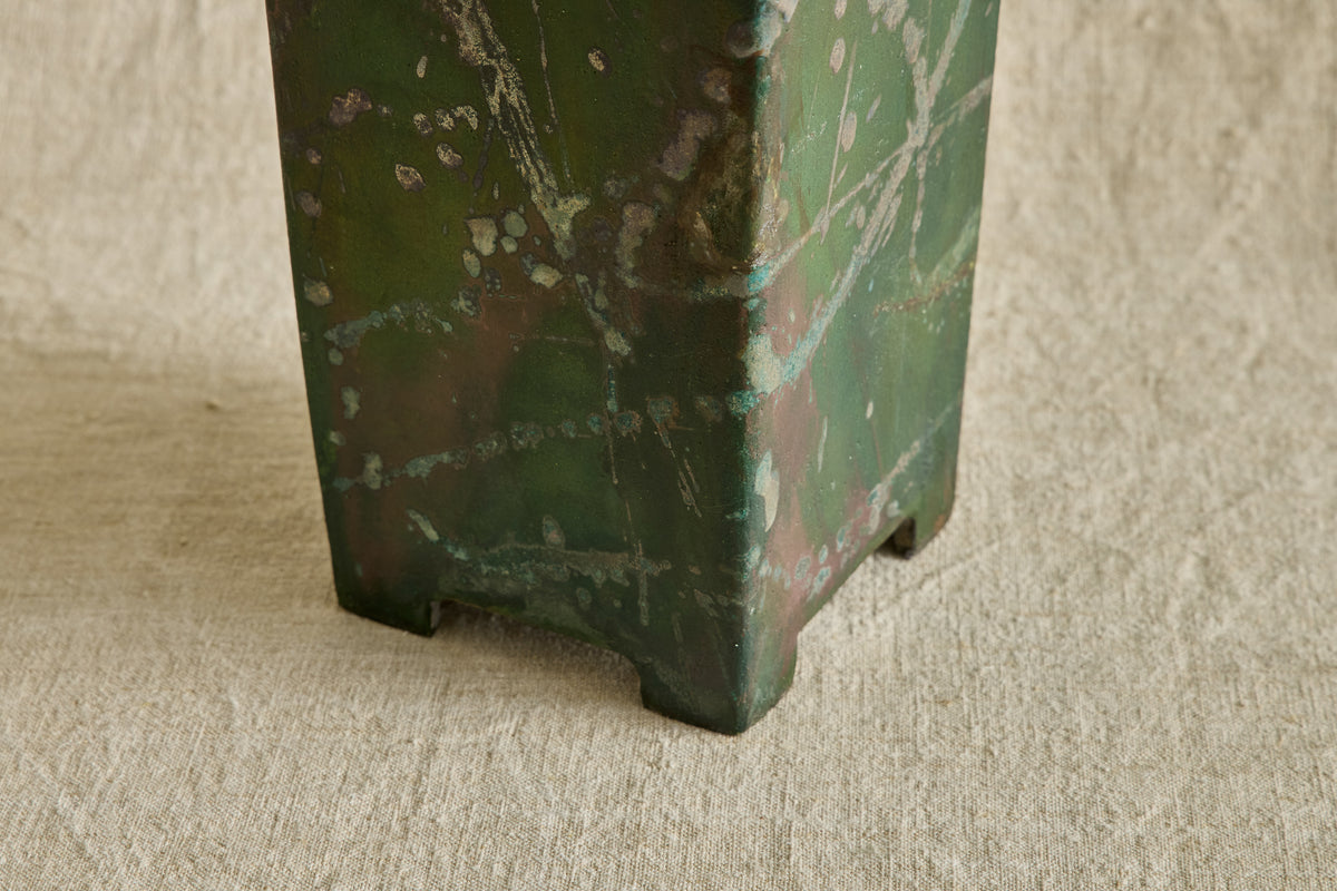 Ceramic Green Lidded Jar