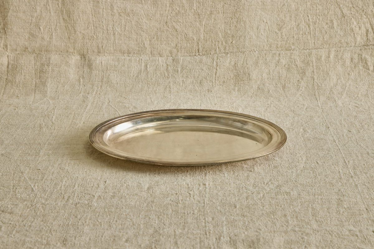 Hotel Silver Oval Tray