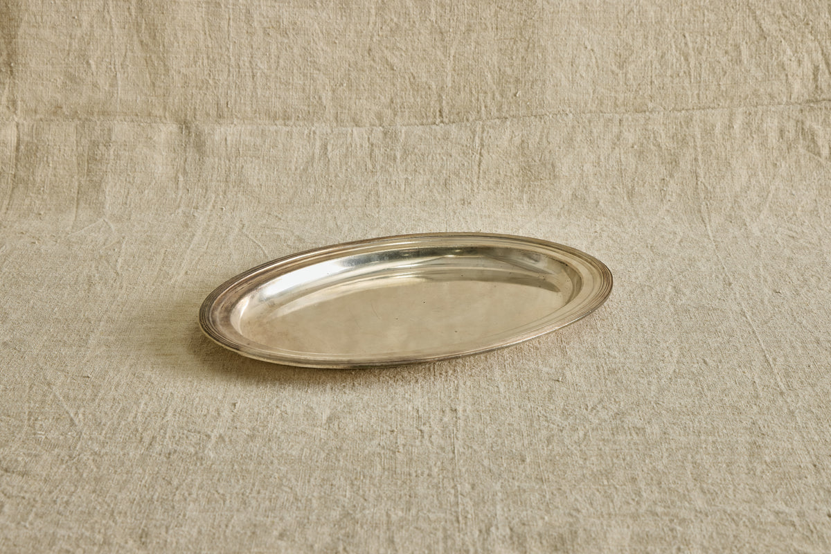 Hotel Silver Oval Tray