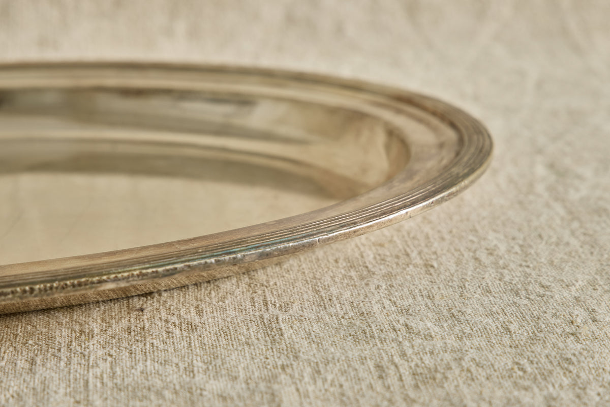 Hotel Silver Oval Tray