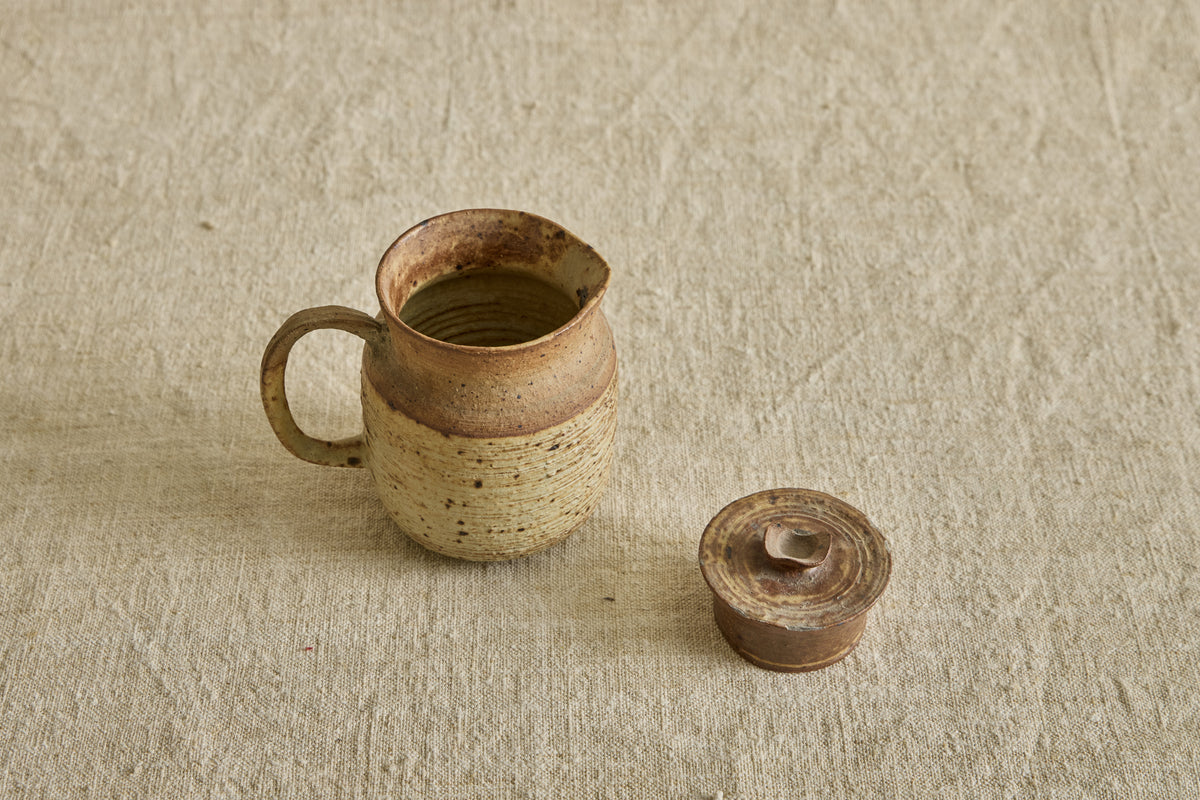 Small Ceramic Lidded Pitcher