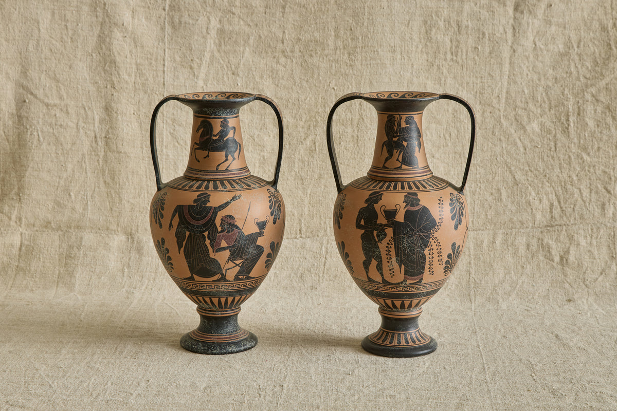 Pair of Etruscan Style Amphora Vases