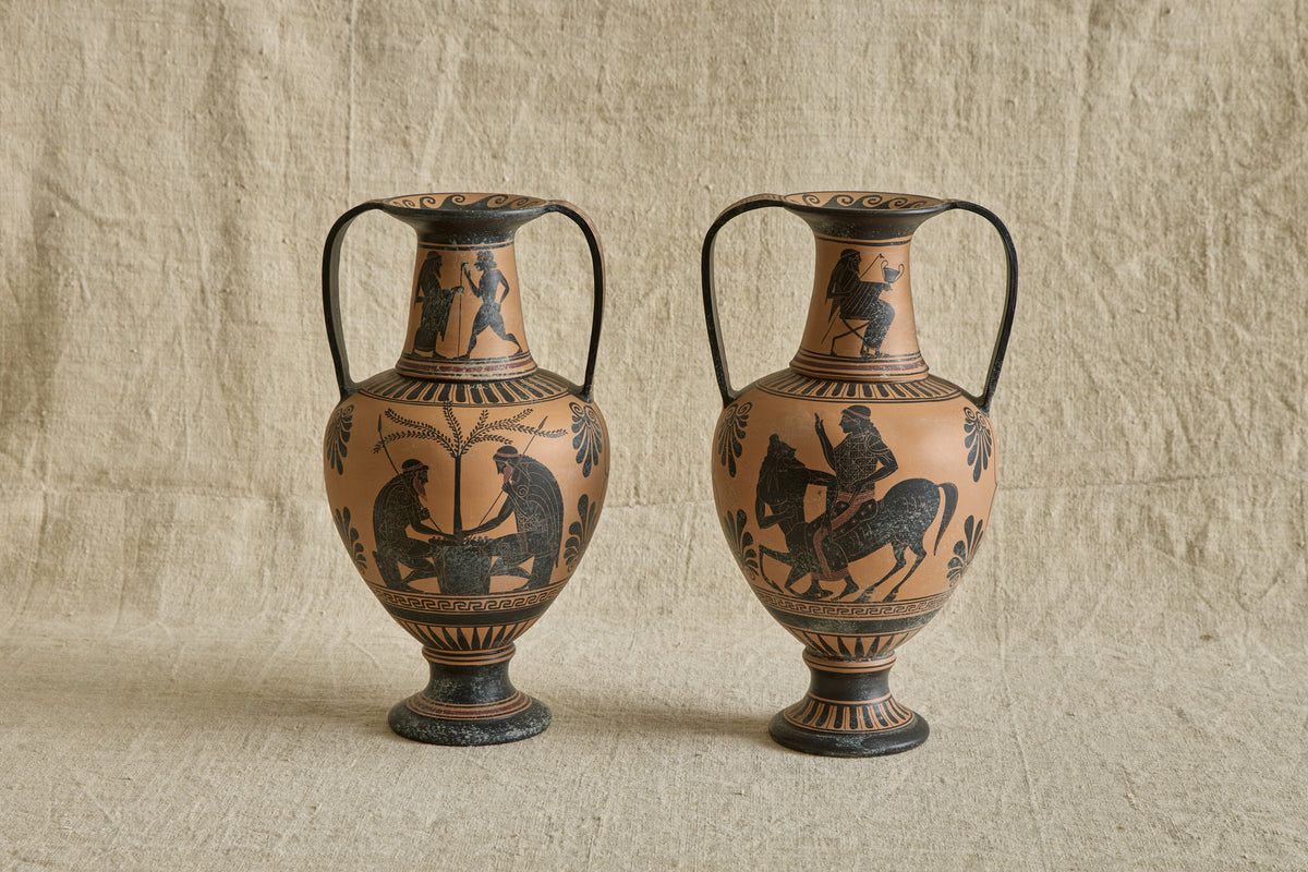 Pair of Etruscan Style Amphora Vases