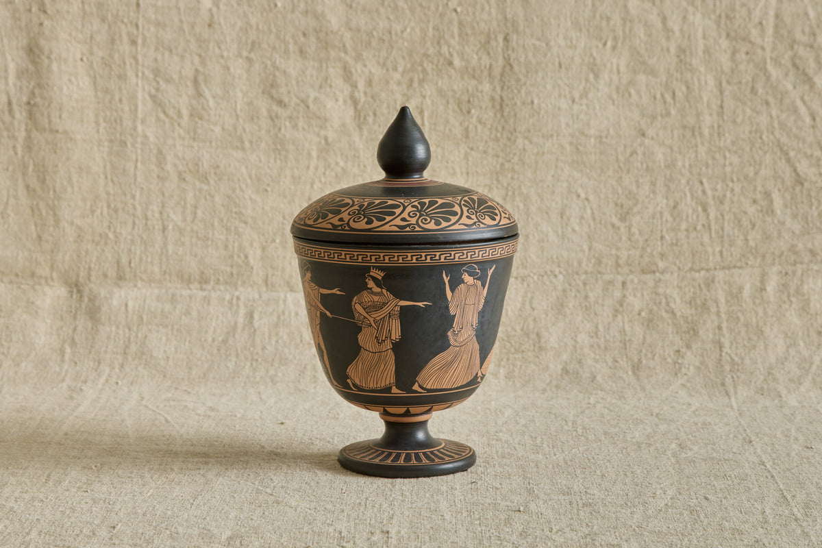 Etruscan Style Lidded Jar