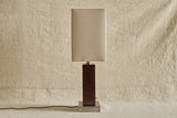 Pair of Wood & Steel Lamps