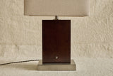 Pair of Wood & Steel Lamps