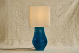 1960s Blue Ceramic Lamp