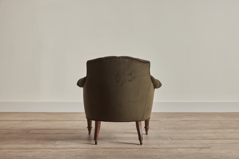 Pair of 19th Tufted Armchairs