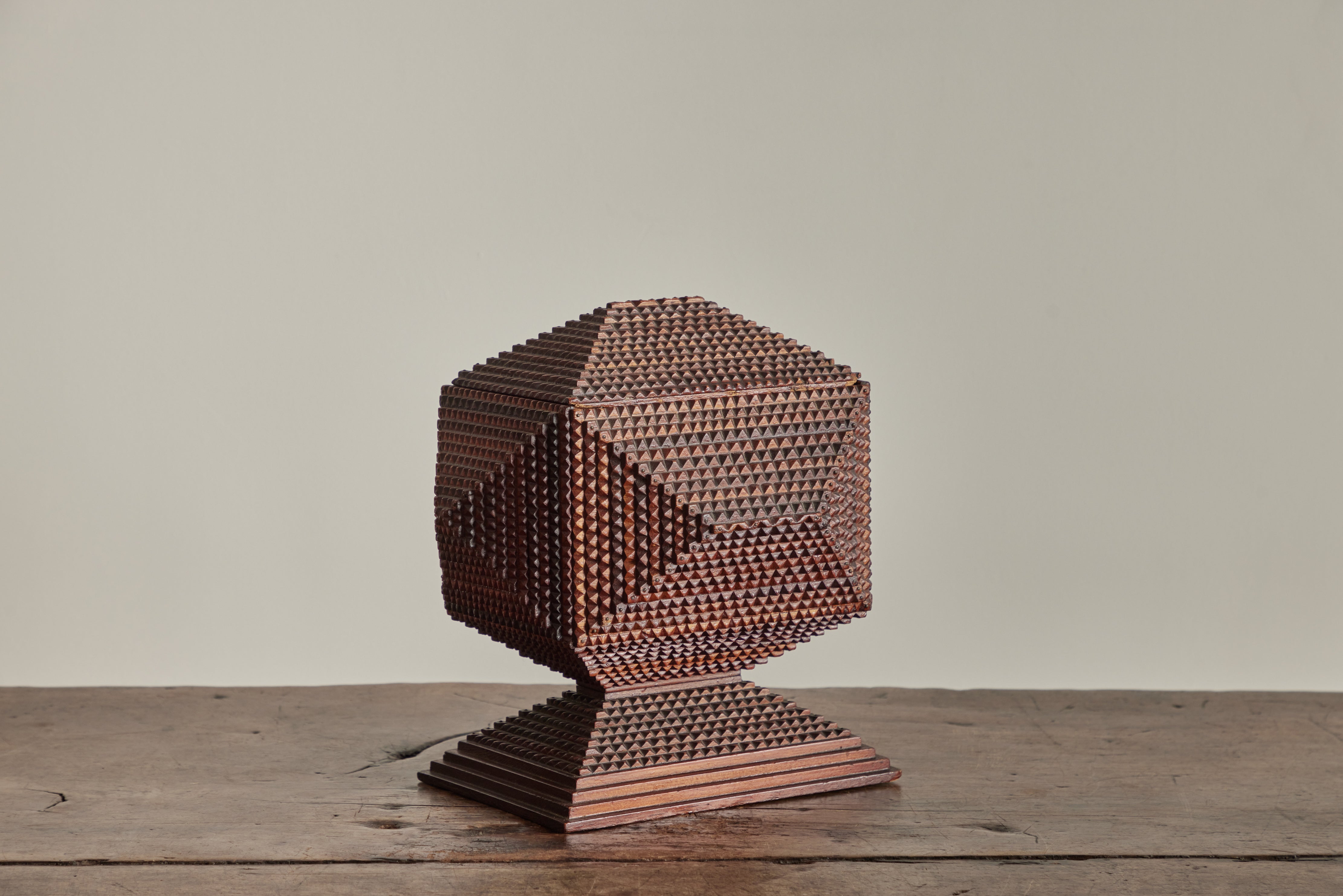 Geometric Tramp Art Box