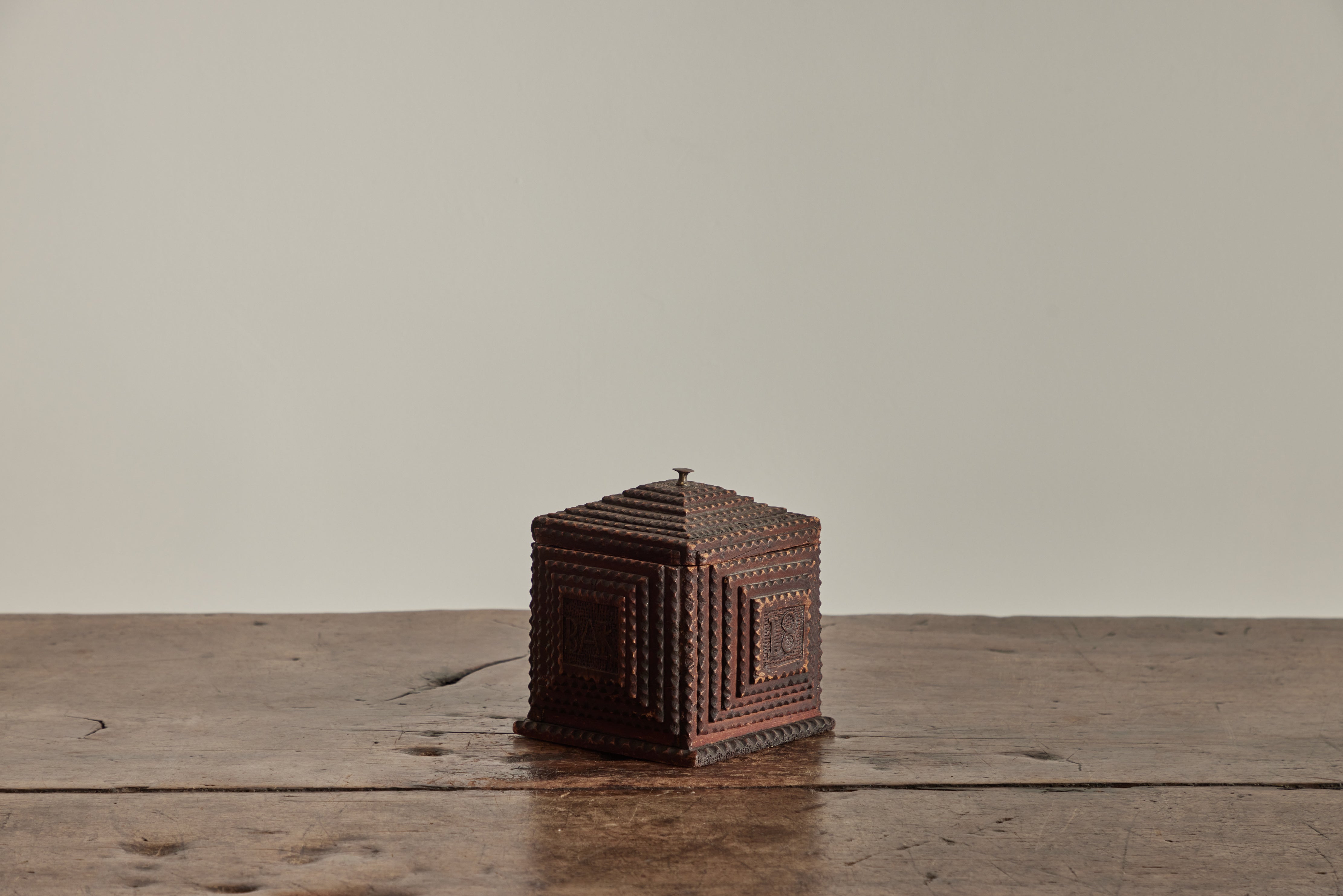 Square Tramp Art Box