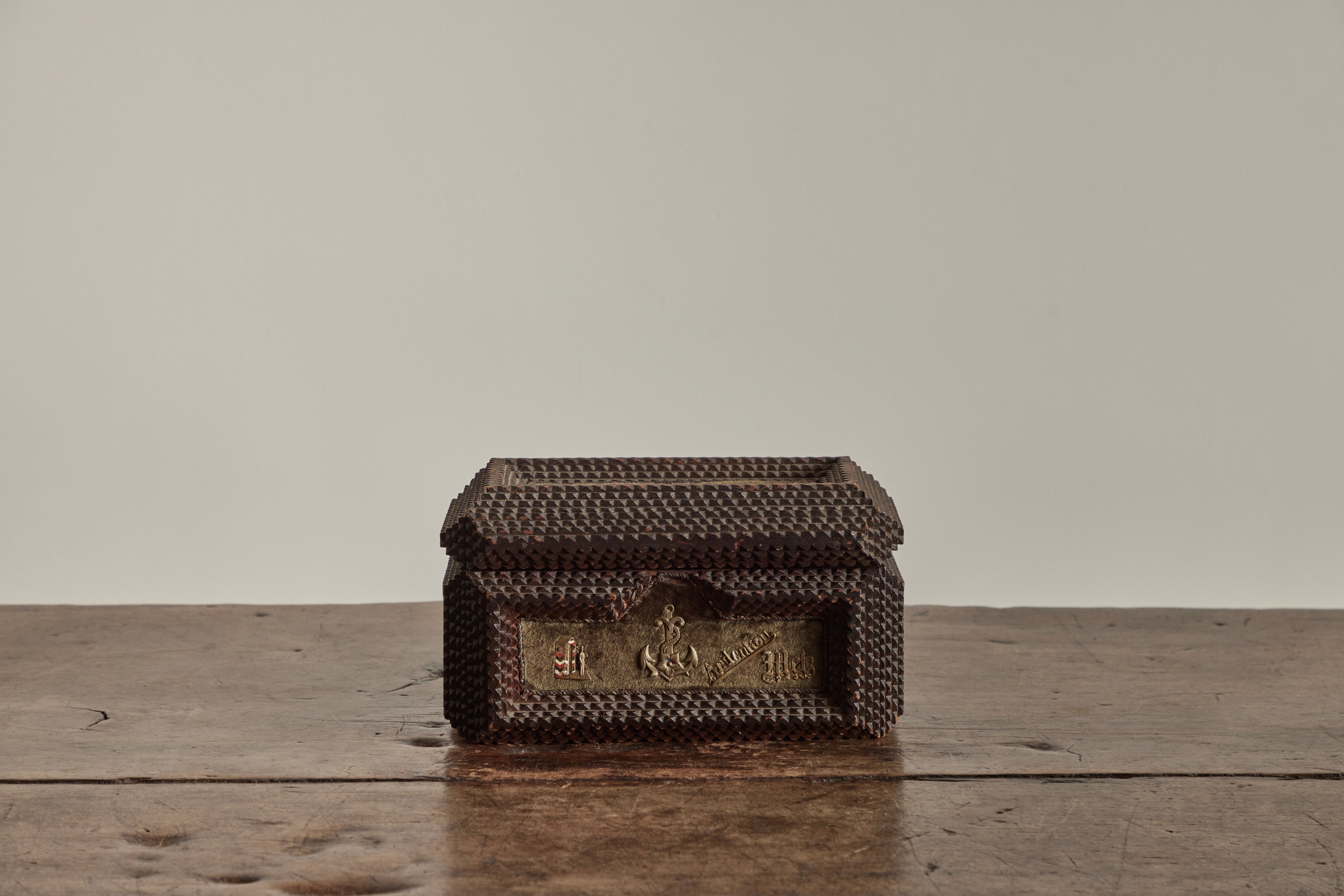 Charm Tramp Art Box