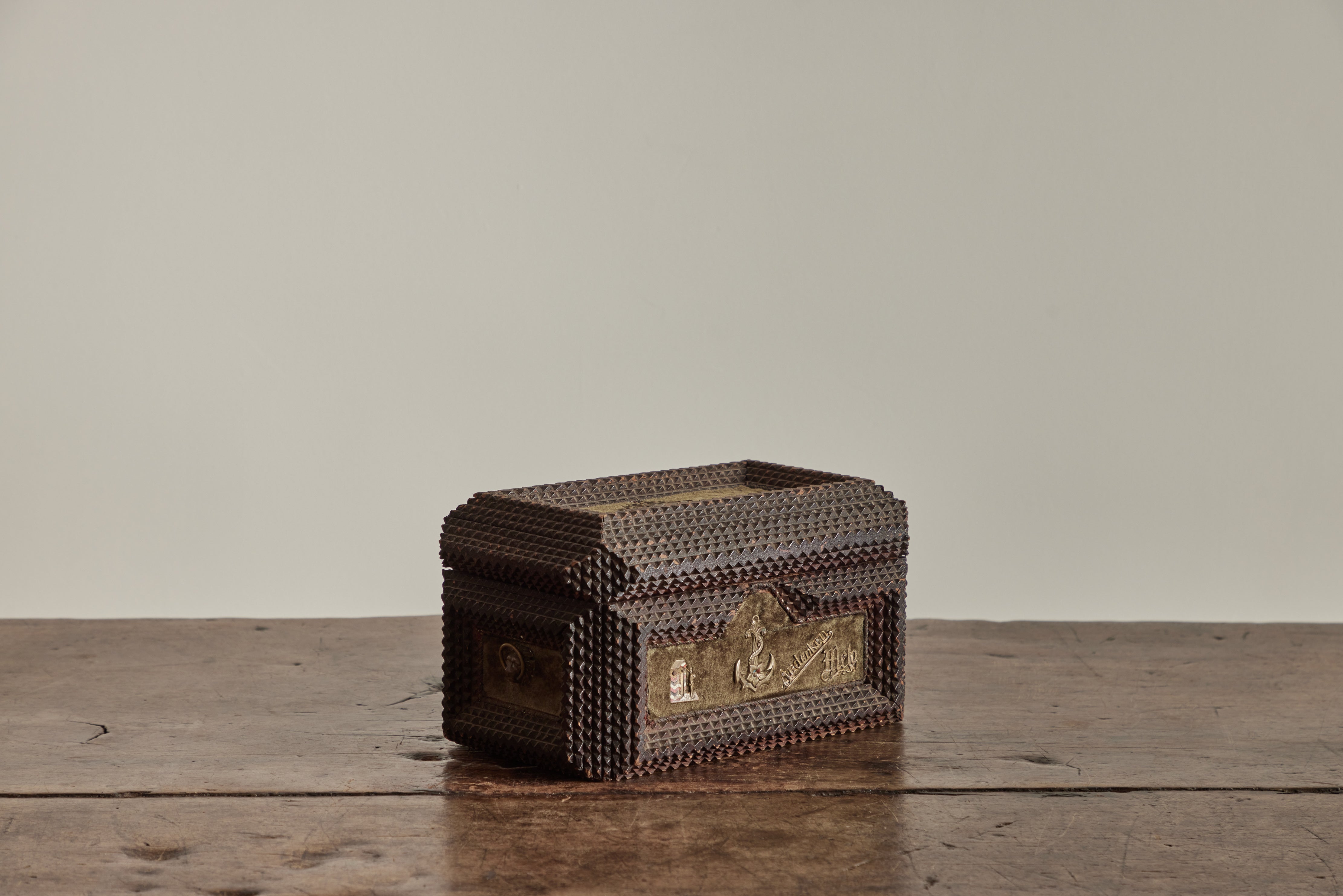 Charm Tramp Art Box