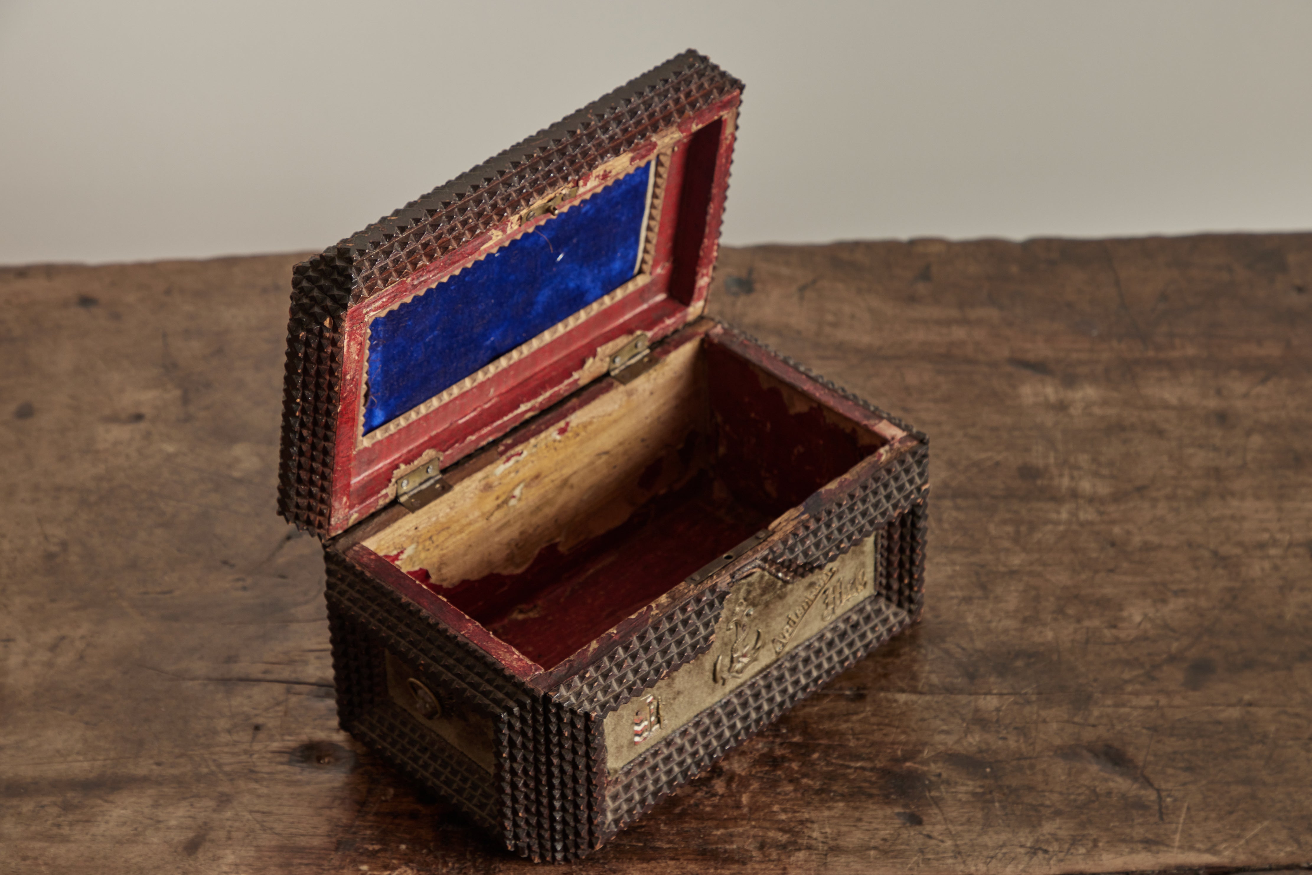 Charm Tramp Art Box