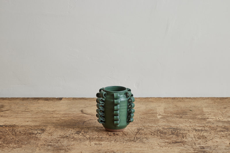 Perla Valtierra, Mini Lola C Vase in Verde