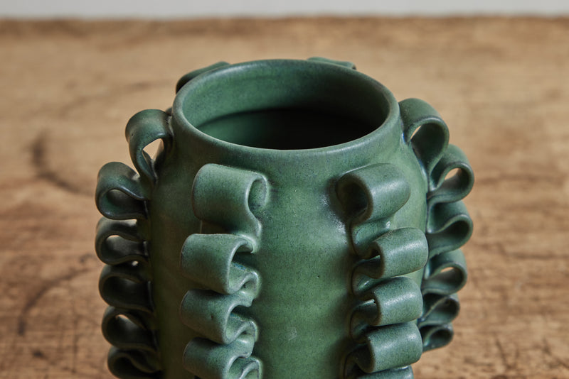 Perla Valtierra, Mini Lola C Vase in Verde