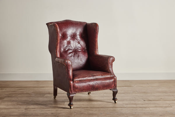 Leather Wingback Chair