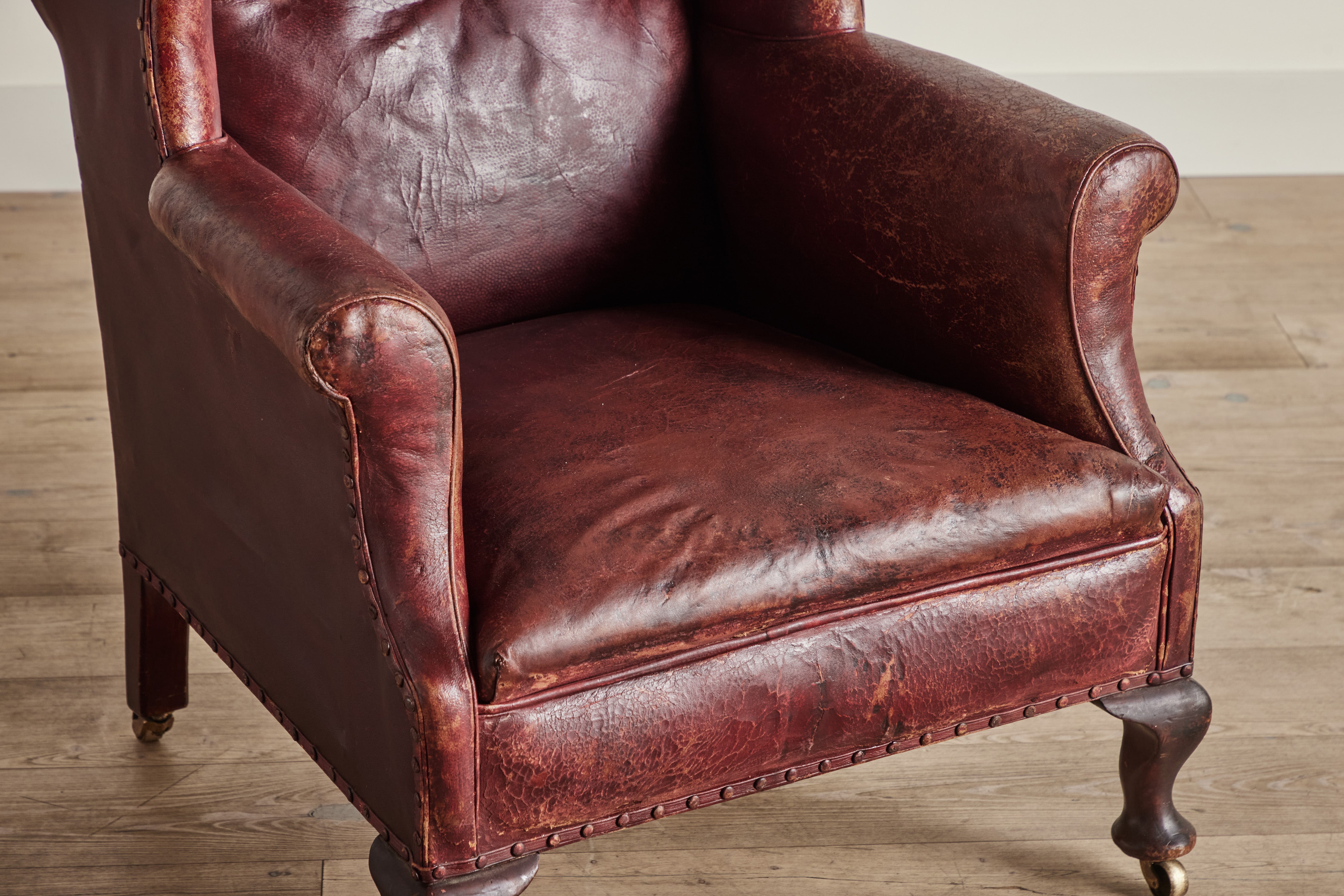 Leather Wingback Chair