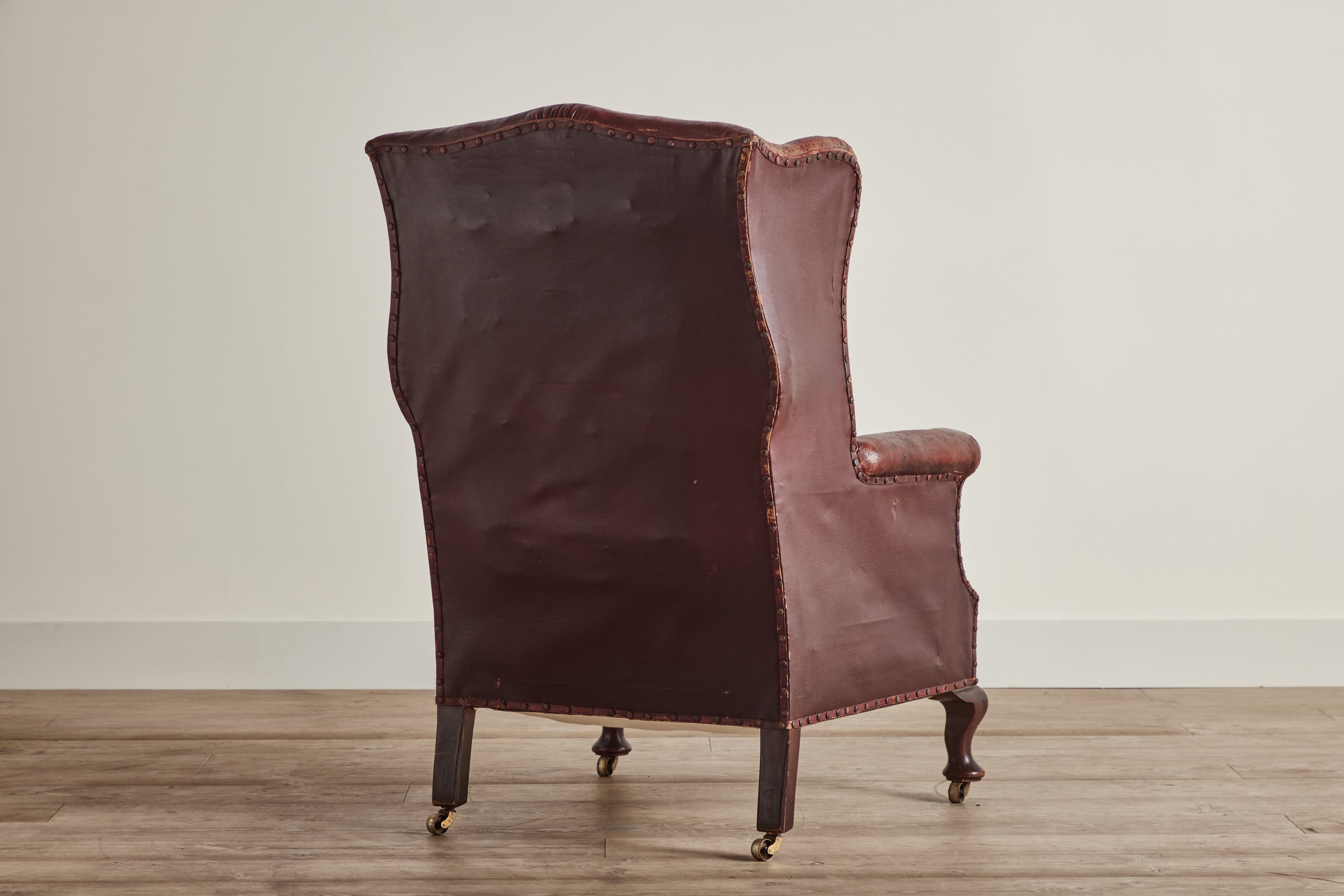 Leather Wingback Chair