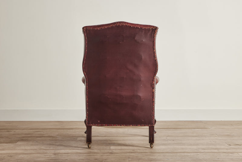 Leather Wingback Chair