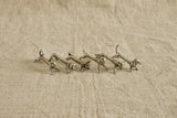 Italian Pewter Knife Rests, Set of 6